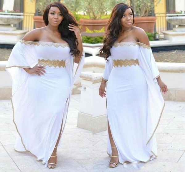 white chiffon gold lace beads aso ebi evening prom dress off the shoulder with sleeves plus size special occasion formal dress8021705, Black
white chiffon gold lace beads aso ebi evening prom dress off the shoulder with sleeves plus size special occasion formal dress8021705, Black