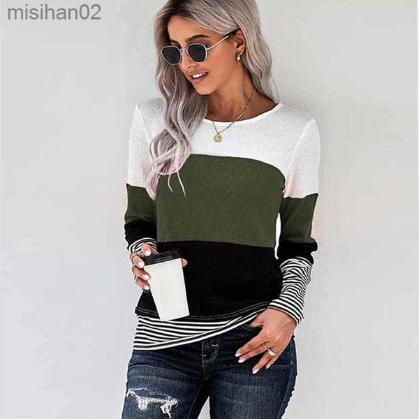 women's knits tees spring autumn polyester women's sweater round collar long sleeve pullover knitted striped slim fashion streetwe, White
women's knits tees spring autumn polyester women's sweater round collar long sleeve pullover knitted striped slim fashion streetwe, White