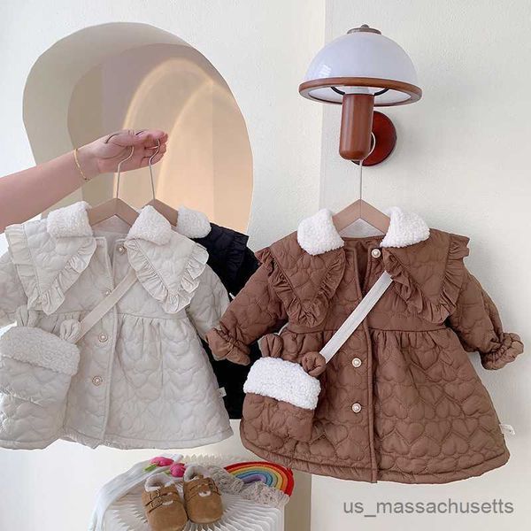 jackets 2023 new winter baby girls big collar coats+bag cotton padded thicking warm kids princess clothes children overcoats r230812, Blue;gray
jackets 2023 new winter baby girls big collar coats+bag cotton padded thicking warm kids princess clothes children overcoats r230812, Blue;gray