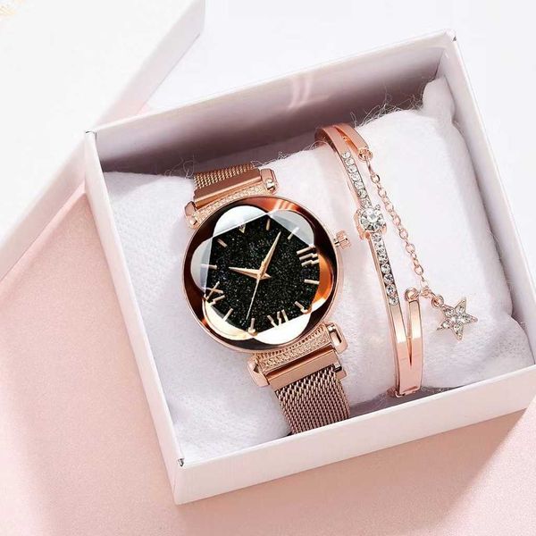 high fashion women watch gift set starry ladies mechanical watch woman, Slivery;golden
high fashion women watch gift set starry ladies mechanical watch woman, Slivery;golden