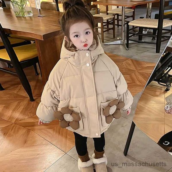 jackets 2023 girls baby winter coat flower pockets cotton padded thick warm hoodies overcoats jackets fashion kids children clothes r230812, Blue;gray
jackets 2023 girls baby winter coat flower pockets cotton padded thick warm hoodies overcoats jackets fashion kids children clothes r230812, Blue;gray