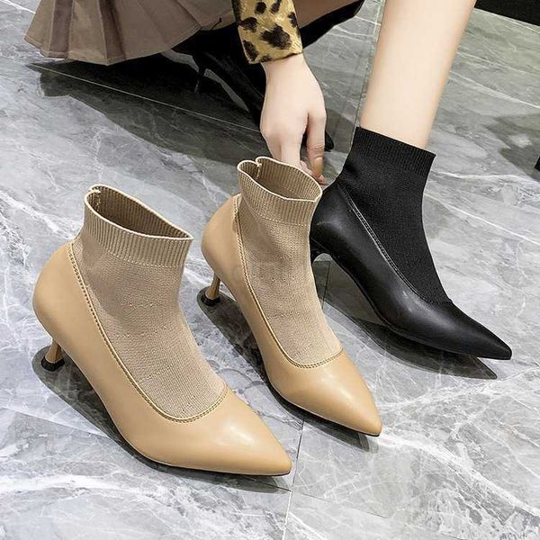 dress shoes new women's boots winter pointed sleeve fly woven short boots women's thin heel middle heel boots 4446, Black
dress shoes new women's boots winter pointed sleeve fly woven short boots women's thin heel middle heel boots 4446, Black