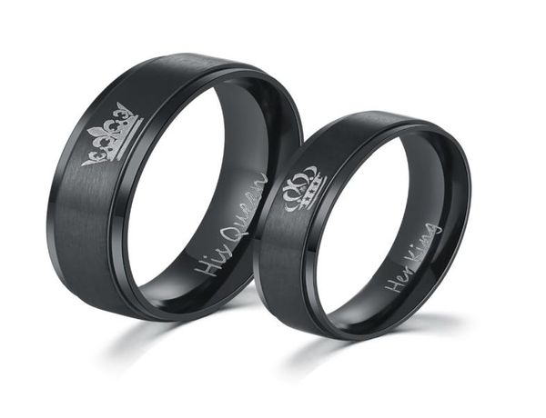 lover ring his queen her king stainless steel jewelry couple rings wedding ring black5006663, Silver
lover ring his queen her king stainless steel jewelry couple rings wedding ring black5006663, Silver