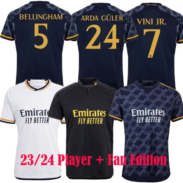 23 24 bellingham vini jr soccer jerseys tchouameni kroos benzema guler modric real rodrygo madrid 2023 2024 football shirt player + fan edit, Black;yellow
23 24 bellingham vini jr soccer jerseys tchouameni kroos benzema guler modric real rodrygo madrid 2023 2024 football shirt player + fan edit, Black;yellow