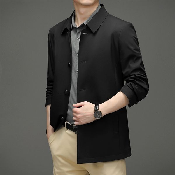 men's jackets minglu spring autumn luxury solid color single breasted business and casual male outerwear coats plus size 8xl 230811, Black;brown
men's jackets minglu spring autumn luxury solid color single breasted business and casual male outerwear coats plus size 8xl 230811, Black;brown