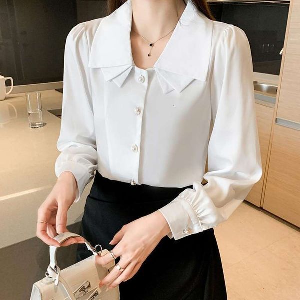 white blouse womens autumn design sense small shirt commuter loose long sleeved chiffon top
white blouse womens autumn design sense small shirt commuter loose long sleeved chiffon top