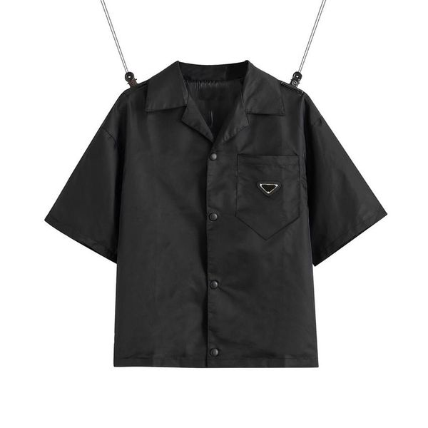 2021 united states european womens mens shirt casual brand short blouses classic inverted triangle loose imported high-quality nyl247e, White;black
2021 united states european womens mens shirt casual brand short blouses classic inverted triangle loose imported high-quality nyl247e, White;black