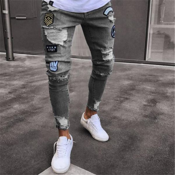jeans men hip hop ripped sweatpants skinny motorcycle denim pants zipper designer black jeans mens casual men trousers280t, Blue
jeans men hip hop ripped sweatpants skinny motorcycle denim pants zipper designer black jeans mens casual men trousers280t, Blue