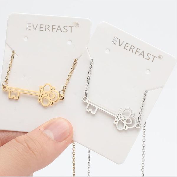 everfast wholesale 10pc/lot new stainless steel key charm pendant necklaces women men lover fashion jewelry gift steel gold color, Silver
everfast wholesale 10pc/lot new stainless steel key charm pendant necklaces women men lover fashion jewelry gift steel gold color, Silver