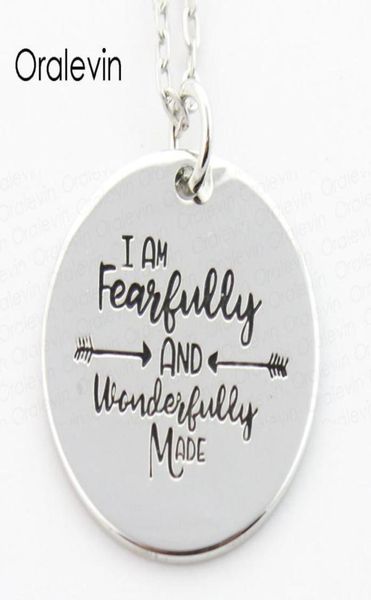 i am fearfully and wonderfully made hand stamped engraved inspirational quote pendant charms necklace gift jewelry 22mm 10pcslo7341737184, Silver
i am fearfully and wonderfully made hand stamped engraved inspirational quote pendant charms necklace gift jewelry 22mm 10pcslo7341737184, Silver