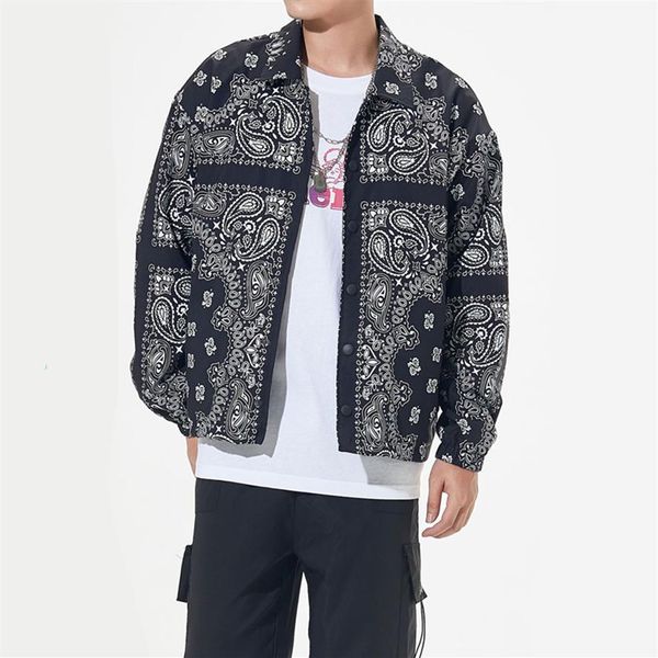 bandana paisley pattern print short style windbreaker jacket coats streetwear hip hop mens casual jackets 255g, Black;brown
bandana paisley pattern print short style windbreaker jacket coats streetwear hip hop mens casual jackets 255g, Black;brown