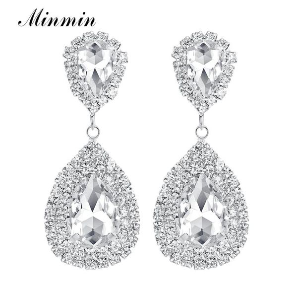 minmin 6 colors teardrop crystal long earrings silver rhinestone bridal drop earrings for women party wedding jewelry 2019 eh0035405507, Golden;silver
minmin 6 colors teardrop crystal long earrings silver rhinestone bridal drop earrings for women party wedding jewelry 2019 eh0035405507, Golden;silver