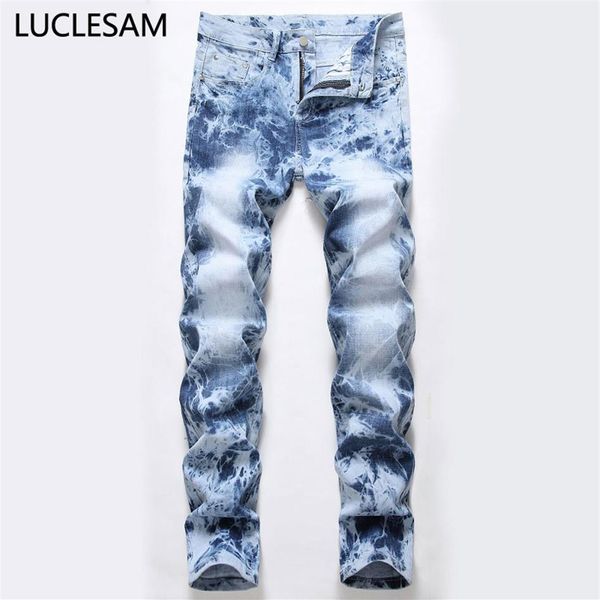tie dye print men jeans brand designer male stretch denim pants trousers brand new biker los hombres jeans straight hombre265m, Blue
tie dye print men jeans brand designer male stretch denim pants trousers brand new biker los hombres jeans straight hombre265m, Blue