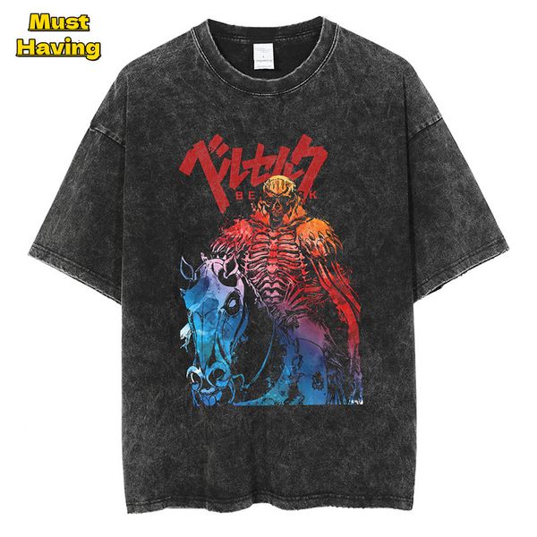 men's t-shirts anime berserk graphic t-shirt for men vintage black washed cotton tees oversized tshirt harajuku gothic streetwear outf, White;black
men's t-shirts anime berserk graphic t-shirt for men vintage black washed cotton tees oversized tshirt harajuku gothic streetwear outf, White;black