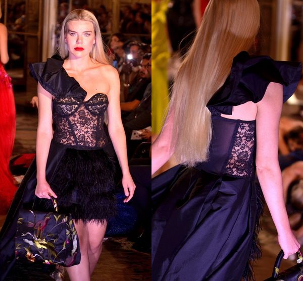 furs luxury black classy evening red carpet dresses one shulder lace special occasion formal gowns hi-lo long train women second reception c, Black;red
furs luxury black classy evening red carpet dresses one shulder lace special occasion formal gowns hi-lo long train women second reception c, Black;red