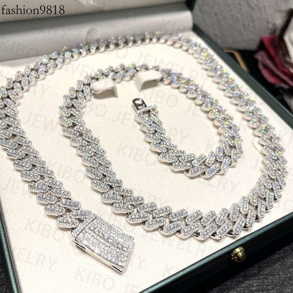 gra hip hop custom chain 15mm sterling sier iced out moissanite cuban link chain, Silver
gra hip hop custom chain 15mm sterling sier iced out moissanite cuban link chain, Silver