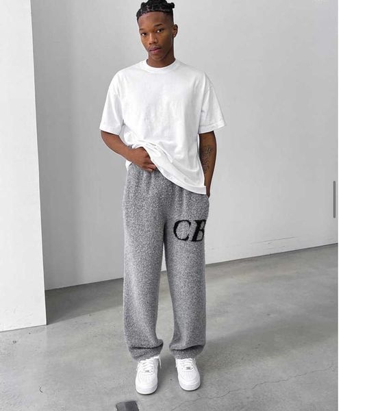 men's pants letter jacquard loose cole buxton knit trousers men women black gray sweatpants99
men's pants letter jacquard loose cole buxton knit trousers men women black gray sweatpants99