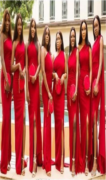 2020 red mermaid bridesmaid dresses long one shoulder side split floor length long wedding guest dress formal maid of honor 7352388, White;pink
2020 red mermaid bridesmaid dresses long one shoulder side split floor length long wedding guest dress formal maid of honor 7352388, White;pink