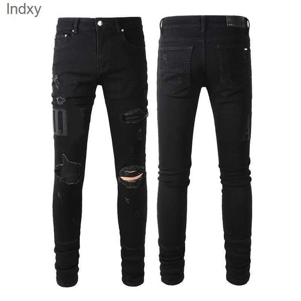 889 embroidered purple skinny jeans for men - vintage designer denim with ripped details, quilting, and folded hem - sizes 28-40, Blue
889 embroidered purple skinny jeans for men - vintage designer denim with ripped details, quilting, and folded hem - sizes 28-40, Blue