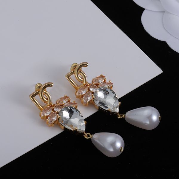2023 gold designer earrings flower diamond big tears pearl earrings fashion jewelry wedding gift no box, Silver
2023 gold designer earrings flower diamond big tears pearl earrings fashion jewelry wedding gift no box, Silver