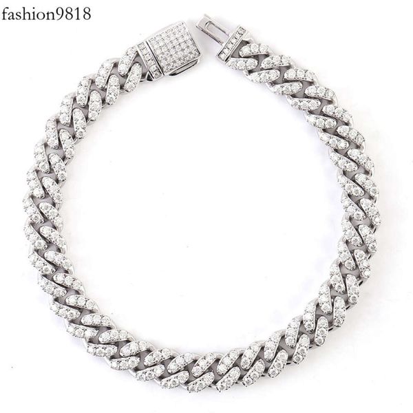 hip hop cuban chains 6mm men fashion jewelry gold plated iced out moissanite wholesale necklace cuban link chain, Silver
hip hop cuban chains 6mm men fashion jewelry gold plated iced out moissanite wholesale necklace cuban link chain, Silver