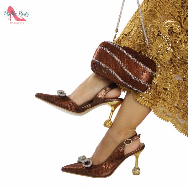 dress shoes arrivals fashionable african women shoes matching bag set in coffee color comfortable heels with crystal for wedding 230811, Black
dress shoes arrivals fashionable african women shoes matching bag set in coffee color comfortable heels with crystal for wedding 230811, Black