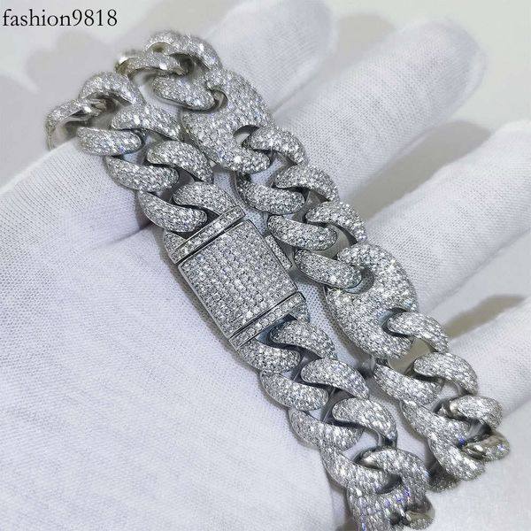 flawless vvs moissanite diamond cuban chain hip hop necklace s iced out 15mm gold heavy miami cuban link chain choker, Silver
flawless vvs moissanite diamond cuban chain hip hop necklace s iced out 15mm gold heavy miami cuban link chain choker, Silver