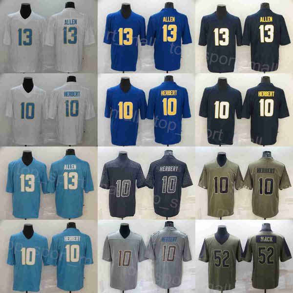 men football 10 justin herbert jerseys 13 keenan allen 52 khalil mack grey black blue white green salute to service turn back the clock embr, Black;red
men football 10 justin herbert jerseys 13 keenan allen 52 khalil mack grey black blue white green salute to service turn back the clock embr, Black;red