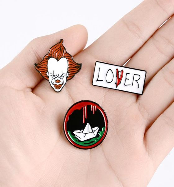 new dark punk clown brooches lover red cartoon paper boat enamel pins creative fashion jewelry for women men backpack lapel denim 5241642, Gray
new dark punk clown brooches lover red cartoon paper boat enamel pins creative fashion jewelry for women men backpack lapel denim 5241642, Gray