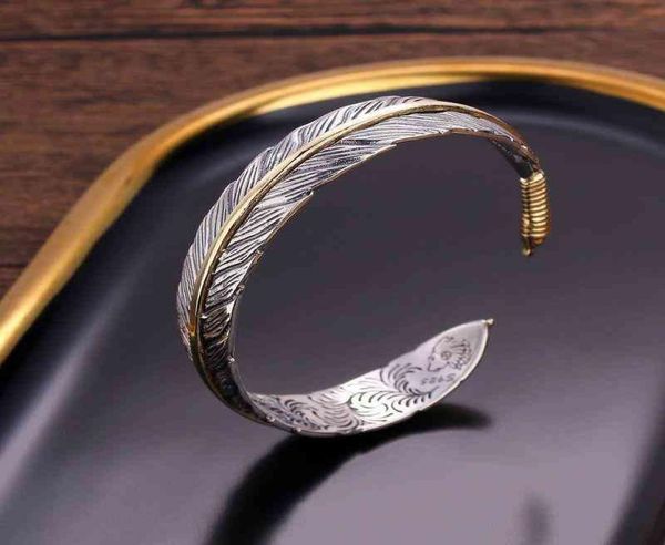 retro fashion feather open adjustable metal bracelet men039s personality cool rock hip hop jewelry5611204, Golden;silver
retro fashion feather open adjustable metal bracelet men039s personality cool rock hip hop jewelry5611204, Golden;silver