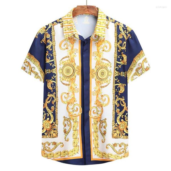 men's casual shirts men short sleeve luxury golden print beach ver style clothing men's t-shirts fashion streetwear306t, White;black
men's casual shirts men short sleeve luxury golden print beach ver style clothing men's t-shirts fashion streetwear306t, White;black