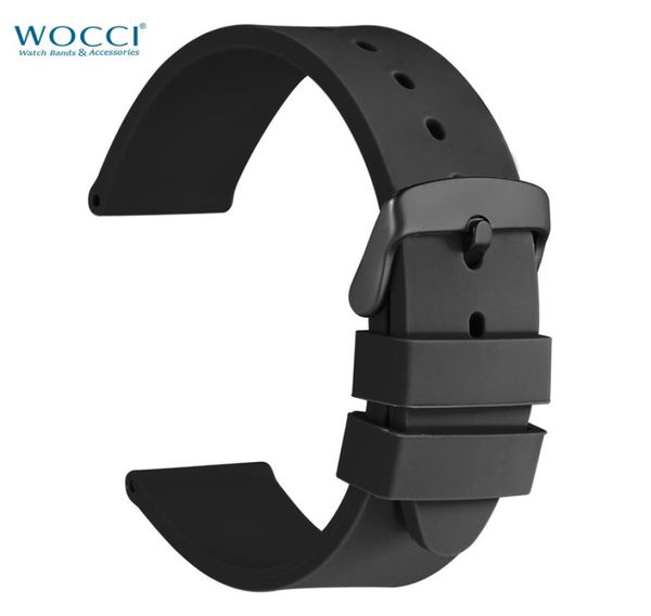 wocci silicone watch band smart strap black rubber replacement bands 18mm 20mm 22mm 24mm with black buckle7101260, Black;brown
wocci silicone watch band smart strap black rubber replacement bands 18mm 20mm 22mm 24mm with black buckle7101260, Black;brown