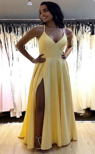 women039s deep vneck long yellow evening dresses with pockets abendkleider robe de soiree floor length side slit prom gow8173347, Black;red
women039s deep vneck long yellow evening dresses with pockets abendkleider robe de soiree floor length side slit prom gow8173347, Black;red