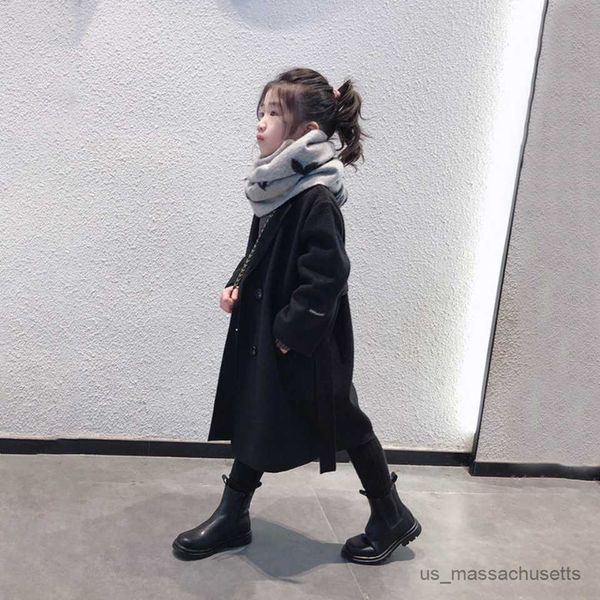 jackets baby girl wool blend warm long coat autumn winter kids lapel woolen overcoat cashmere outerwear fit r230812, Blue;gray
jackets baby girl wool blend warm long coat autumn winter kids lapel woolen overcoat cashmere outerwear fit r230812, Blue;gray