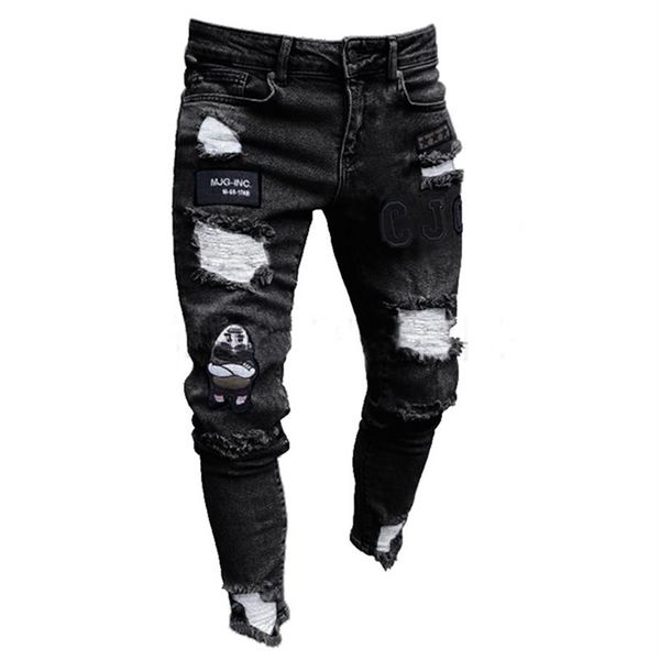men's jeans men stretchy ripped skinny biker embroidery print destroyed hole taped slim fit denim scratched215b, Blue
men's jeans men stretchy ripped skinny biker embroidery print destroyed hole taped slim fit denim scratched215b, Blue