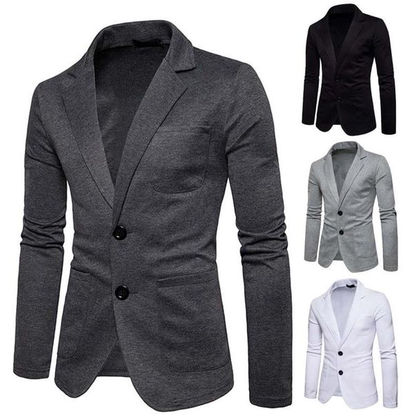 men's suits & blazers business blazer men spring autumn casual cotton slim fit luxury suit jacket male single button masculin249o, White;black
men's suits & blazers business blazer men spring autumn casual cotton slim fit luxury suit jacket male single button masculin249o, White;black