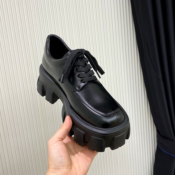 sandals british style small leather shoes 2023 spring and autumn loafer heightened thick bottom platform lace up 230812, Black
sandals british style small leather shoes 2023 spring and autumn loafer heightened thick bottom platform lace up 230812, Black