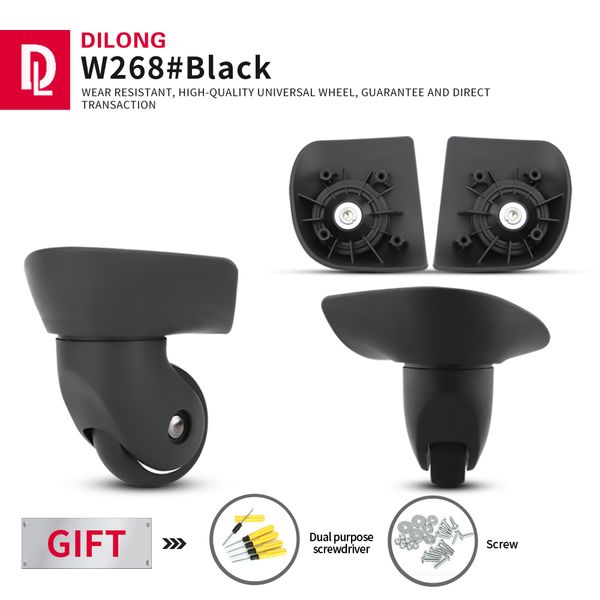bag parts accessories dilong w268 trolley suitcase luggage wheels accessories universal wheel travel password box replacement pulley matchin, Black
bag parts accessories dilong w268 trolley suitcase luggage wheels accessories universal wheel travel password box replacement pulley matchin, Black