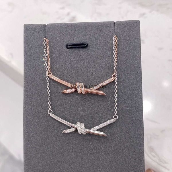 tiffanies knot drill necklace designer jewelry for women diamonds necklace 18k rose gold complete brand as wedding christmas gift, Silver
tiffanies knot drill necklace designer jewelry for women diamonds necklace 18k rose gold complete brand as wedding christmas gift, Silver