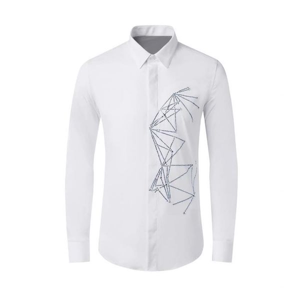 new arrival cotton fashion spring pyramid crystal long sleeve men casual shirts summer plus size l xl 2xl 3xl 4xl2801, White;black
new arrival cotton fashion spring pyramid crystal long sleeve men casual shirts summer plus size l xl 2xl 3xl 4xl2801, White;black