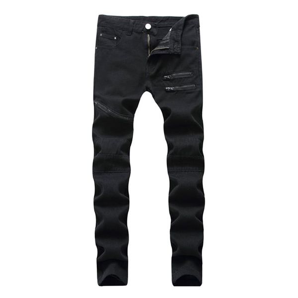 men jeans straight casual jeans fashion design slim elasticity men pants zipper white red black long trousers ts0092368, Blue
men jeans straight casual jeans fashion design slim elasticity men pants zipper white red black long trousers ts0092368, Blue