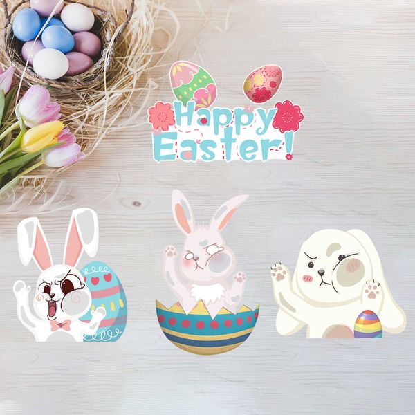 new rabbits hitting the glass window colorful for car styling body fashion happy easter stickers and decals decorations r230812
new rabbits hitting the glass window colorful for car styling body fashion happy easter stickers and decals decorations r230812