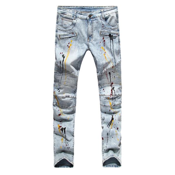 whole- men biker jeans design fashion jeans for men hip hop strech pleated jeans europe and the united states foreign trade fo286d, Blue
whole- men biker jeans design fashion jeans for men hip hop strech pleated jeans europe and the united states foreign trade fo286d, Blue