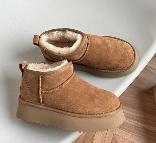 women winter ultra mini boot designer australian platform boots for men real leather warm ankle uggity fur booties luxurious shoe eu44 hla20, Black
women winter ultra mini boot designer australian platform boots for men real leather warm ankle uggity fur booties luxurious shoe eu44 hla20, Black