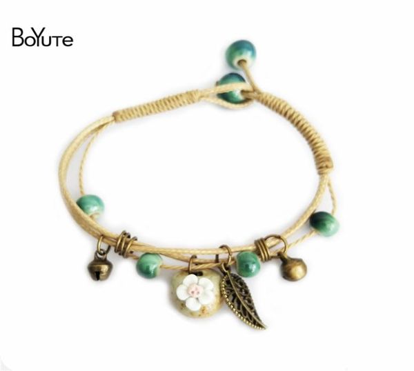 boyute 5pcs vintage charm bracelet handmade knitted ceramic bead flower bracelet women fashion jewelry christmas gift4350856, Golden;silver
boyute 5pcs vintage charm bracelet handmade knitted ceramic bead flower bracelet women fashion jewelry christmas gift4350856, Golden;silver