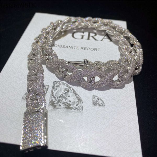 full iced out classic box clasp moissanite cuban link chain fine hip hop men jewelry s cuban necklace bling diamond chain, Silver
full iced out classic box clasp moissanite cuban link chain fine hip hop men jewelry s cuban necklace bling diamond chain, Silver
