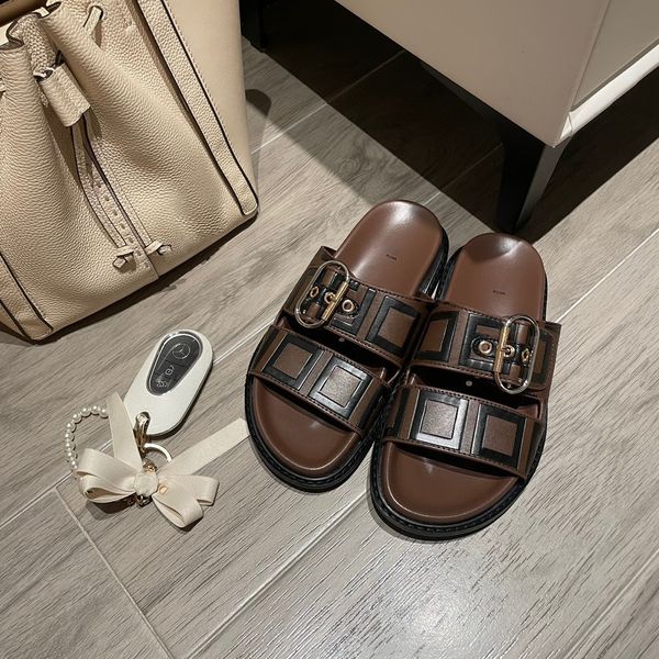 5a sandale double ff buckle slipper man genuine leather flat sandal summer outdoors slippers vintage beach swim slides designer womens shoe, Black
5a sandale double ff buckle slipper man genuine leather flat sandal summer outdoors slippers vintage beach swim slides designer womens shoe, Black
