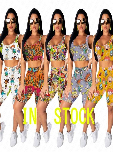 biker shorts set women cartoon printing two pieces tracksuit summer outfits oneck crop vest tshirt short pants sports s6888088, Blue
biker shorts set women cartoon printing two pieces tracksuit summer outfits oneck crop vest tshirt short pants sports s6888088, Blue