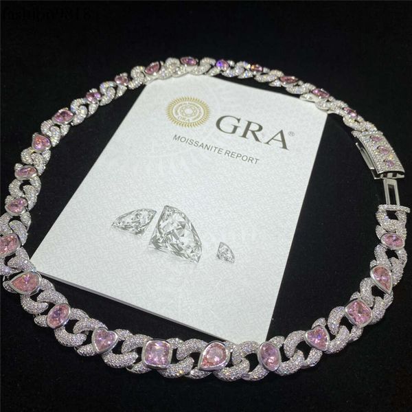 sterling sier hip hop necklace jewelry box buckle pink shaped zircon 13mm 8-shaped chain cuban chain necklace wholesale, Black
sterling sier hip hop necklace jewelry box buckle pink shaped zircon 13mm 8-shaped chain cuban chain necklace wholesale, Black