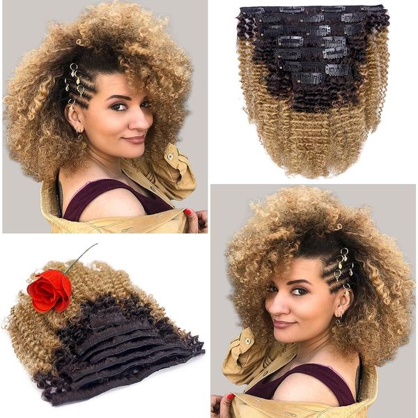 women curly hair extensions blonde afro kinkys curly clip in hair extensions natural hair real remy thick human hair, Black
women curly hair extensions blonde afro kinkys curly clip in hair extensions natural hair real remy thick human hair, Black